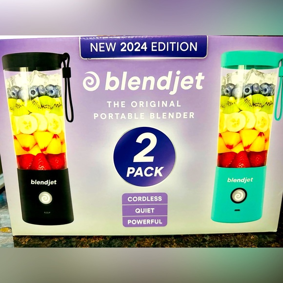 BlendJet Portable Blender 2 Pack - Black and Teal